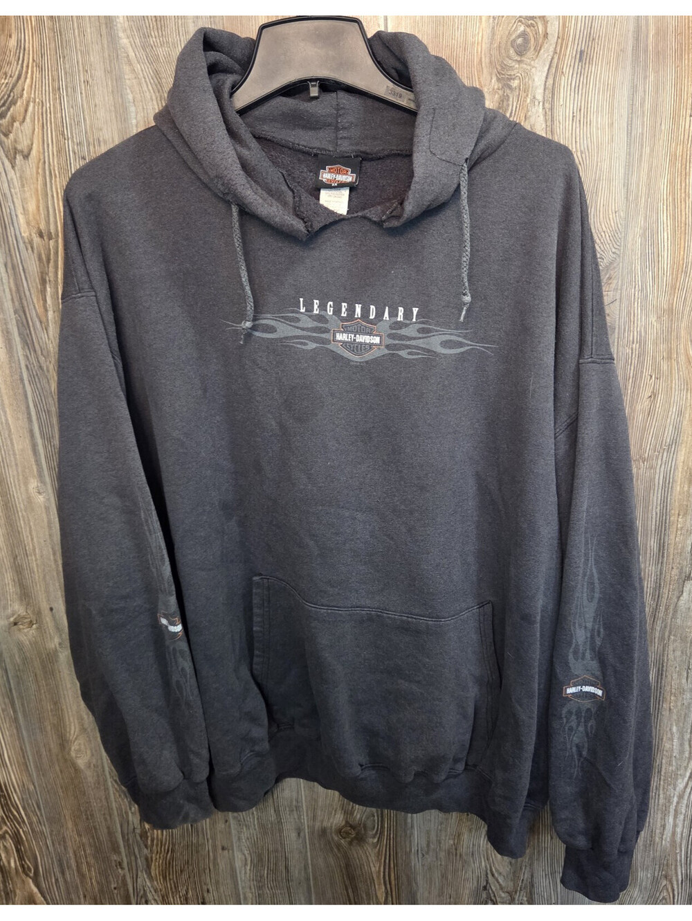 VTG '05 Harley Davidson Motorcycles Hoodie Sz 3XL Distress J&L HD Sioux Falls SD